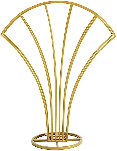 Amazon.com: Balsa Circle Gold 32 in Scalloped Fan Metal Flower Display Stand Table Centerpiece Wedding Party Event Reception Decorations Supplies : Home & Kitchen Flower Display Stand, Table Centerpiece Wedding, Stand Table, Centerpiece Wedding, Retirement Party, Metal Flower, Flower Display, Wedding Table Centerpieces, Metal Flowers