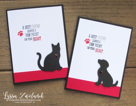 Stampin Up Loss Of Pet Cards, Animal Sympathy Cards, Stampin Up Dog Punch Cards, Stampin Up Pet Sympathy Cards Dogs, Stampin Up Dog Sympathy Card, Pet Sympathy Cards Dogs, Pet Loss Cards, Sympathy Cards For Pets, Cat Sympathy Card Loss Of Pet