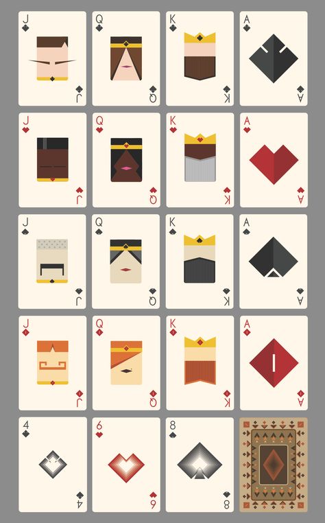 Minimalist Playing Cards, Deck Of Cards Design, Card Deck Design, Poker Card Design, Tarot Cards Decks, Deck Ideas On A Budget, Deck Of Card, Deck Hot Tub, Printable Playing Cards