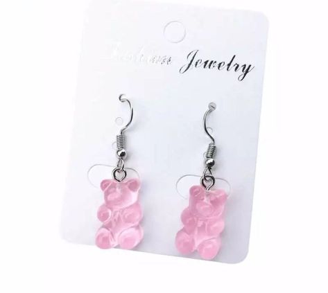 Earrings Artificial, Gummy Bear Candy, Uncommon Gifts, Gummy Bear Earrings, Bear Earrings, Mini Earrings, Gummy Bear, Star Jewelry, Ear Hook