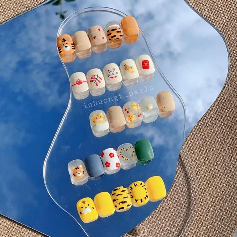 Hoshi Nail Art, Hoshi Nails, Seventeen Nail Art, Seventeen Nails, Chinese Nails, Nails Cartoon, Concert Nails, Nail Business, Asian Nails