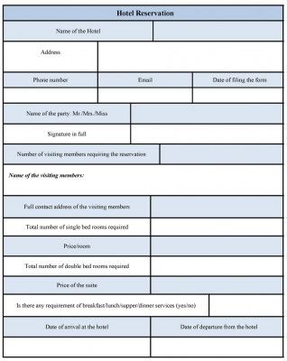 Hotel Reservation Form - Sample Forms Hotel Reservation Form, Reservation Form, Word Office, Fillable Forms, Office Templates, Microsoft Office Word, Office Word, Legal Forms, Word Form