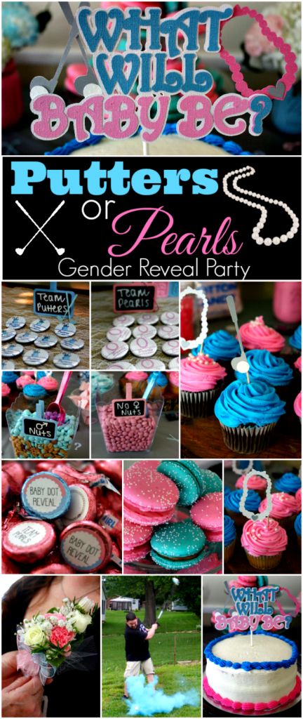 Putters or Pearls Gender Reveal Party - ️We're having a....️ Looking for the most adorable way to announce your little one's gender to the world? We had a Putters or Pearls Gender Reveal Party for our reveal day and I can't wait to show you the details! ️Plus a video of the actual reveal️ Putters Or Pearls Gender Reveal, Putters Or Pearls, Golf Gender Reveal, Planning Organisation, Simple Gender Reveal, Confetti Gender Reveal, Pregnancy Gender, Gender Reveal Party Theme, Gender Reveal Themes