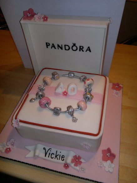 Pandora Cake for Vickie - A birthday cake inspired by PANDORA bracelet and charms xx All of the cake is edible (including the charms!) ,, although the lid has been reinforced x Hope you like Pandora Cake, Birthday Cakes For Women, Fondant Tutorial, Cakes For Women, Cool Birthday Cakes, Fashion Lookbook, Birthday Fun, Cake Art, 40th Birthday