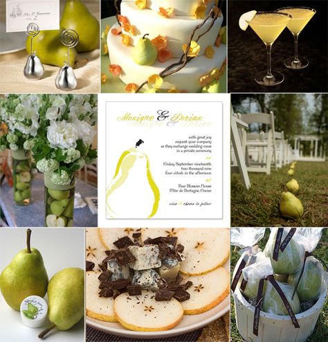 uh oh. pears beside chairs. I'm in love. Couples Jar, Canned Pears, Wedding Collage, Couple Wedding Shower, Days To Christmas, Strictly Weddings, Wedding Inspiration Board, Great Desserts, Perfect Palette