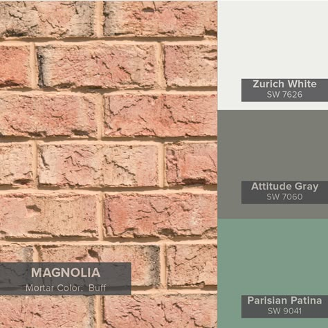 Blog | Triangle Brick Company Pink Brick House Exterior, Pink Brick House, Orange Brick Houses, Brick House Colors, Red Brick House Exterior, Brick House Exterior, House Paint Color Combination, Color Of The Month, Front Door Paint Colors