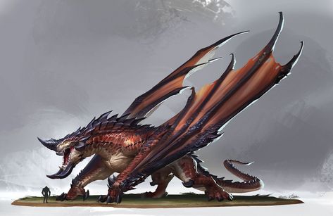 Draconic Creatures, Dragon Concept Art, Dragon Concept, Flat Inspiration, Alien Monster, Dark Elves, Art Dragon, Dragon Artwork Fantasy, Dnd Dragons