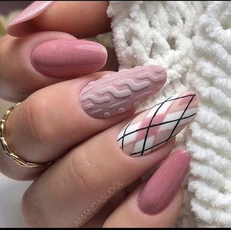 Trendy Summer Nails 2023 | Beautiful Hot Nails | Nails Coffins Plaid Nails, Sweater Nails, Fall Acrylic Nails, Gel Nail Colors, Best Nail Art Designs, Nagel Inspo, Cat Kuku, Xmas Nails, Hot Nails