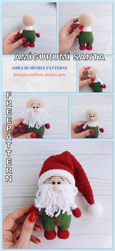 Amigurumi Santa Claus, Minion Crochet Patterns, Amigurumi Santa, Minion Crochet, Confection Au Crochet, Crochet Santa, Crochet Xmas, Pola Amigurumi, Crochet Blog