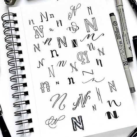 N Letter Design, Photoshop App, Hand Lettering Alphabet Fonts, Diy Calligraphy, Graffiti Text, Photo Letters, Modern Lettering, Fancy Letters, Hand Lettering Alphabet