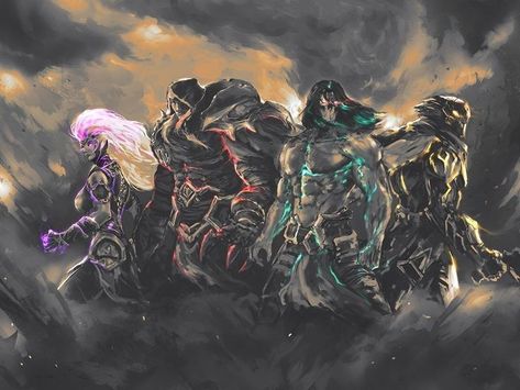 Darksiders Fanart, Valkyrie Brunhilde, Darksiders Art, Darksiders Horsemen, Darksiders Genesis, Record Of Ragnarok, Apocalypse Art, Horsemen Of The Apocalypse, Shadow Warrior