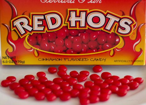 Red Hots Red Hot Candy, Red Hots Candy, Hot Candy, Cinnamon Candy, Song Of The Day, Mike And Ike, Red Hots, I See Red, Classic Candy