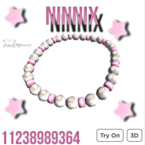 Roblox Necklace Code, Red Hair Roblox, Code Brookhaven, Brookhaven Codes, Pink Beaded Necklace, Hawaiian Birthday, Best Friend Bracelets, Bloxburg Decals Codes, Black Hair Roblox