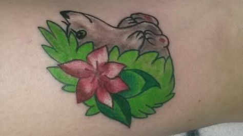 Shaymin Tattoo, Leaf Tattoos, Maple Leaf Tattoo, Close Up, Tattoos