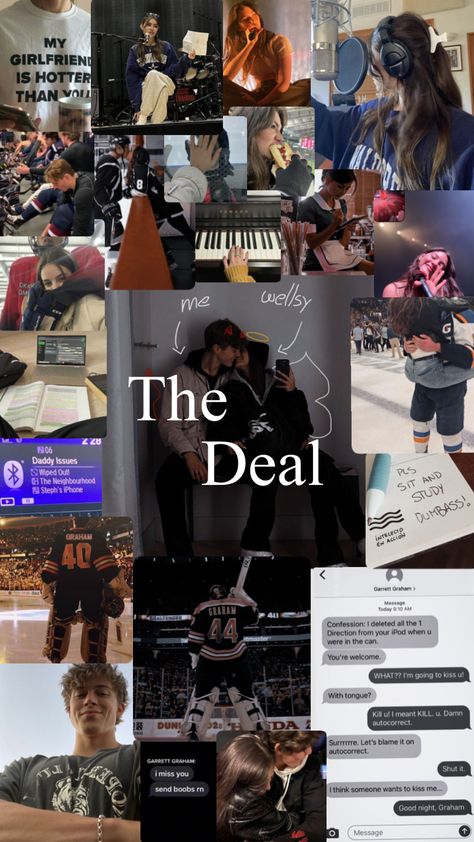 The Deal Aesthetic Book, The Deal Hannah And Garrett, The Deal Book Cover, Hannah And Garrett The Deal Aesthetic, The Deal Book Aesthetic, Garret Graham And Hannah Wells, The Deal Spicy Pages, Hannah And Garret, The Deal Fanart