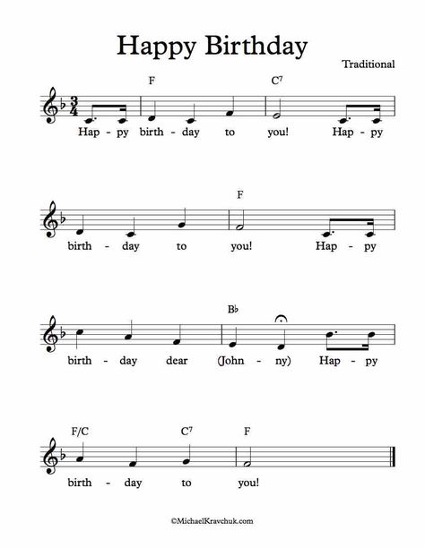 Happy Birthday To You Free Lead Sheet in F Major Happy Birthday Chords Piano, Happy Birthday Guitar Chords, Happy Birthday Sheet Music, Happy Birthday Song Lyrics, Happy Birthday Guitar, Happy Birthday Note, Happy Birthday Lyrics, Happy Birthday Piano, Happier Lyrics