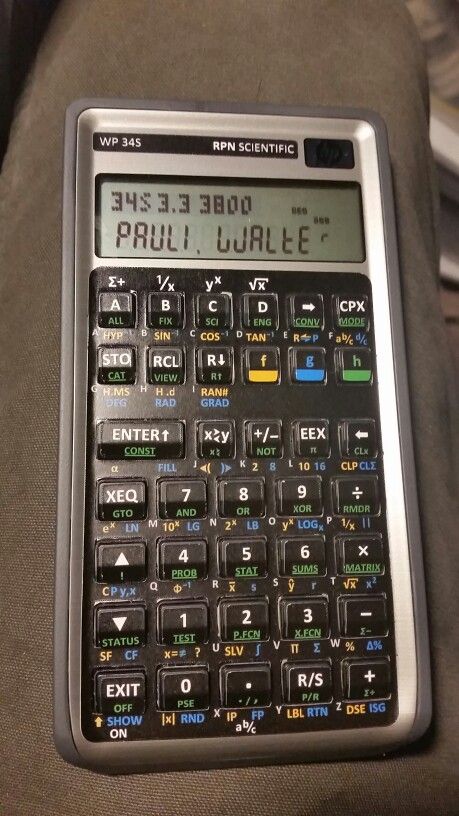 WP 34S RPN scientific calculator - A former HP 30b financial converted with new firmware and a vinyl overlay. Easily the most powerful non-graphic scientific calculator available. You can convert them or buy them already converted. Scientific Calculators, Retro Tech, Scientific Calculator, Computer History, Old Technology, Retro Stuff, Home Computer, Windows Phone, Computer Hardware