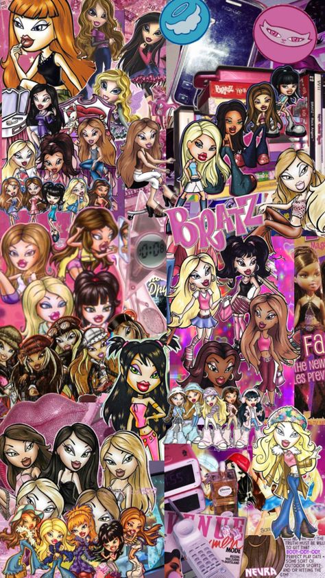 Bratz Background Aesthetic, Bratz Cloe Aesthetic, Bratz Collage, Bratz Wallpaper, Scrapbook Prints, Aesthetics Wallpaper, Scrapbook Printing, Iphone Wallpaper App, Bratz Doll