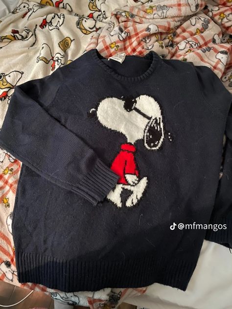 Crochet Snoopy Sweater, Christmas Sweaters Aesthetic, Snoopy Sweater, Cool Fits, 가을 패션, Dream Clothes, Minimal Fashion, Types Of Fashion Styles, Pretty Outfits