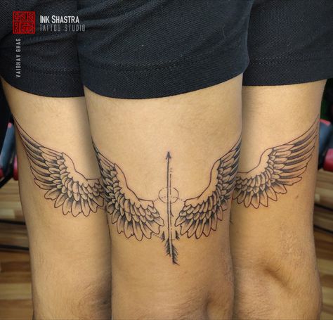 Tattoo yeschef chef inkshastra art knife navimumbai artist concept idea tattoo inked unique customized arrow wings geometric Tattoo With Wings, Geometric Arrow, Wing Tattoo, Arrow Tattoo, A Wing, Tattoo Work, Henna Tattoo, Tattoo Studio, Henna