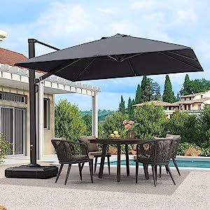 Large Patio Umbrellas, Poolside Lounge, Cantilever Patio Umbrella, Offset Umbrella, Patio Shade, Cantilever Umbrella, Decks Backyard, Deck Garden, Market Umbrella