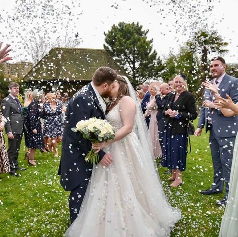 Beautiful bride Claire wears our stunning floral lace dress, Mia 🍃 A beautiful A-line style dress with delicate sequinned rose lace appliques on the bodice, cascading down onto the skirt. 🍃✨ The neckline is finished with dainty beads, leading to buttons at the back. 😍 Congratulations to the bride and groom! 🎊 #StyleRDB1251 #richarddesigns #richarddesignsmia #weddingdress #bridalgown #weddingplanning #bridalshop #weddingdressinspiration #wedding #bridetobe #elopement #isaidyes #shesaidyes #y... Wedding Needs, Florida Photography, Maternity Leave, Rose Lace, Orlando Wedding, Floral Lace Dress, Park Weddings, Wedding Dress Inspiration, Bridal Shop