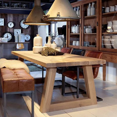 Small Dining Table Apartment, Wood Dinner Table, Office Table And Chairs, Wood Dining Table Modern, Wood Dining Room Table, Apartment Dining, Wood Table Bases, Wood Dining Room, Contemporary Dining Table