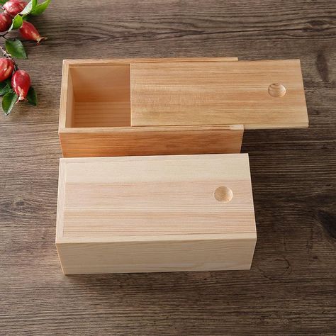 Small Storage Box, Diy Wooden Storage Boxes, Small Wood Boxes, Wooden Box Ideas, Diy Wooden Box, Wooden Box Plans, Wooden Pencil Box, Wood Box Design, Luxury Box Packaging