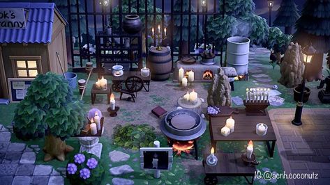 (3) DIY candle shop : ac_newhorizons Acnh Hocus Pocus, Diy Candle, Candle Shop, Hocus Pocus, Diy Candles, Animal Crossing, Manga Art, Nintendo Switch, Nintendo