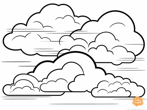 illustration of Sky scene coloring sheet Peaceful Art, Black And White Clipart, Beauty Planet, Peace Art, Sky Pictures, Kites, The Heavens, Sky And Clouds, Natural Environment