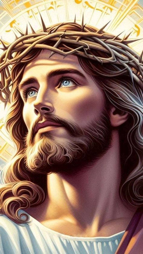 Jesus Christ Pictures, Real Image Of Jesus, Picture Of Jesus Christ, Jesus Smiling, Jesus Christ Face, Jesus Christ Portrait, Jesus Art Drawing, Sf Wallpaper, Christ Tattoo