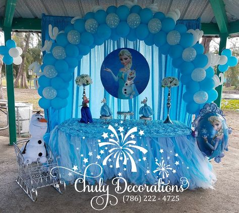 Frozen Birthday Party Cake, Frozen Party Decorations, Frozen Birthday Theme, Frozen Theme, Twin Birthday, Frozen Birthday Party, Frozen Party, Balloon Decorations Party, Frozen Birthday