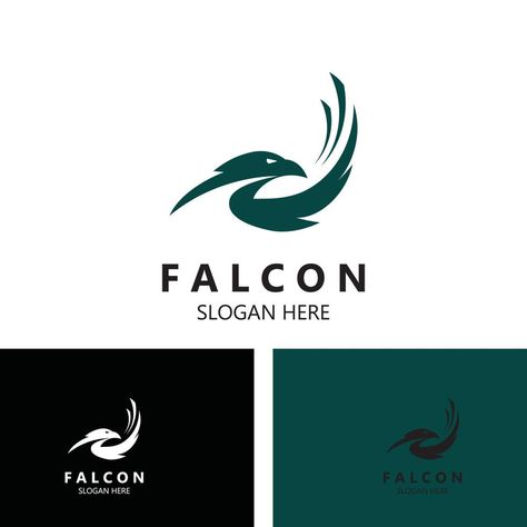 Falcon Logo Design, Eagle Template, Silhouette Eagle, Eagle Logo Design, Falcon Logo, Eagle Vector, Peregrine Falcon, Flyer Design Inspiration, The Falcon