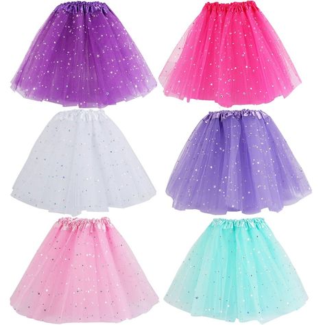 PRICES MAY VARY. 100% Polyester Great Value - Includes 6 Ballet Tutus with assorted colors as shown in images Perfect for your daughter's birthday party - Cute tutus for your darling and her friends to enjoy Recommended for 2 - 8 years (Only as a helpful guide, we strongly recommend you to measure your child's true waist size) Made of 3 Soft Layers of Polyester Tulle - With fun shades also great for embellishing and decorating Waist Size: 40 cm (16 in) relaxed to 70 cm (28 in) fully stretched; L Dance Party Favors, Tutu Decorations, Princess Party Favor, Disney Princess Dress Up, Princess Dance, Princess Party Favors, Girls Ballet, Princess Skirt, Princess Dress Up