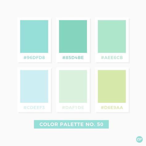 Pastel Green Pallet Color, Cool Pastel Color Palette, Cool Color Palette Colour Schemes, Pastel Green Colour Palette, Pastel Green Palette, Pastel Green Color Palette, Color Palette Pastel, Pastel Green Color, Green Color Palette