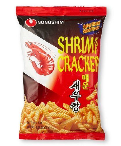 Shrimp Crackers, Shrimp Chips, Korean Grocery, Hot Spicy, Trans Fat, Gourmet Food, Best Buy, 18th Birthday, Chip Bag