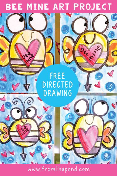 Directive Drawing, Teaching Blends, Directed Drawing Kindergarten, Ladybug Drawing, Valentines Activities, Division Math, Kindergarten Valentines, Valentine Art Projects, First Grade Art