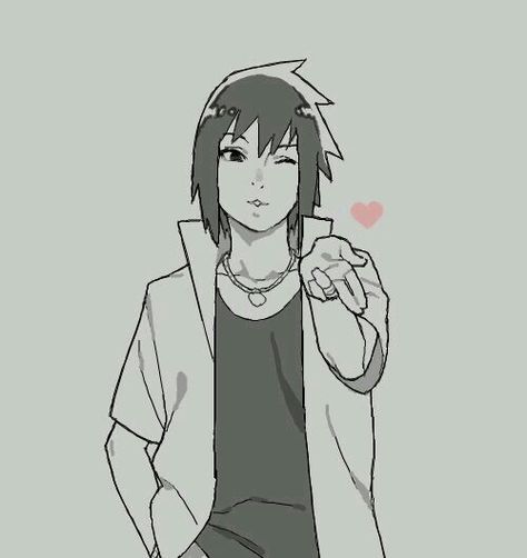 RTN Sasuke blowing a kiss ♡ Sasuke Uchiha Shippuden, Sasuke Shippuden, Poses Manga, Art Vampire, Dengeki Daisy, Naruto The Movie, Rin Okumura, Sasuke X Naruto, Uchiha Sasuke