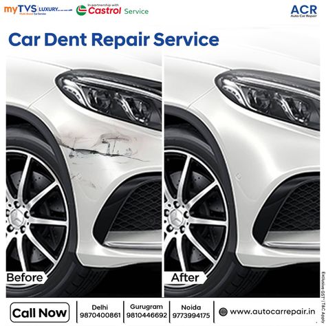 ✨ Transform Your Car's Exterior with Professional Dent Repair! Book your service at Auto Car Repair (myTVS) today for the ultimate transformation! 🚗 #CarCare #DentRepair #CarMaintenance #CarDetailing #MultiBrandService #AutoCarRepair #myTVS Car Dent Repair, Car Dent, Dent Repair, Car Repair, Car Exterior, June 22, Car Maintenance, Auto Car, Car Care