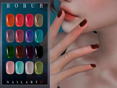 Sims 4 Nail Polish, Cc Nails, Sims 4 Nails, Club Makeup, Sims 4 Downloads, Round Nails, Sims 4 Cc, The Sims Resource, Sims 4 Mods