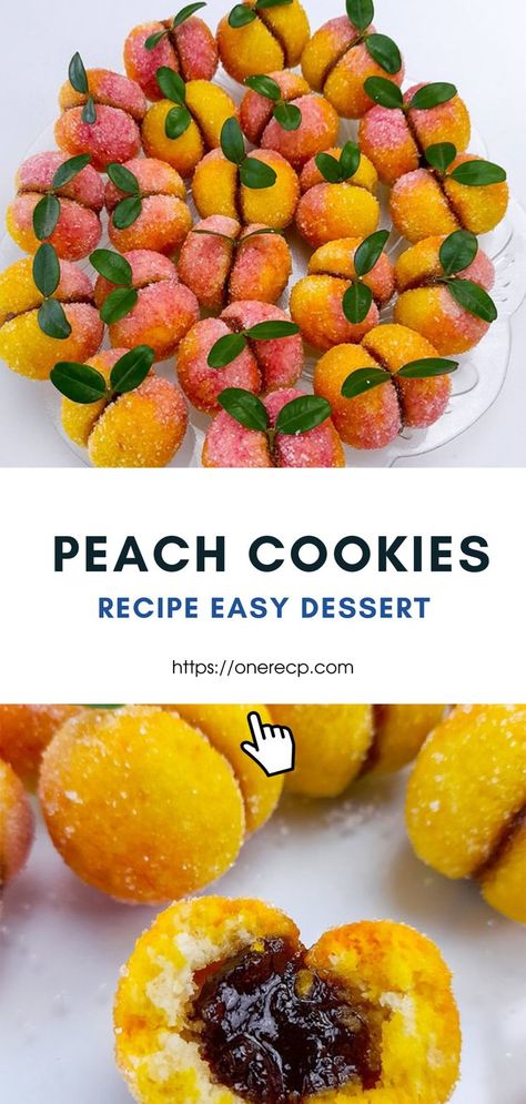 Peach Cookies Recipe Easy Desserts Cookies That Look Like Peaches, Fresh Peach Cookie Recipes, One Sweet Peach Birthday Cookies, Peach Shaped Cookies, Orange Infused Ricotta Peach Cookies, Peach Cookies Recipe, Italian Treats, Afternoon Party, Peach Cookies