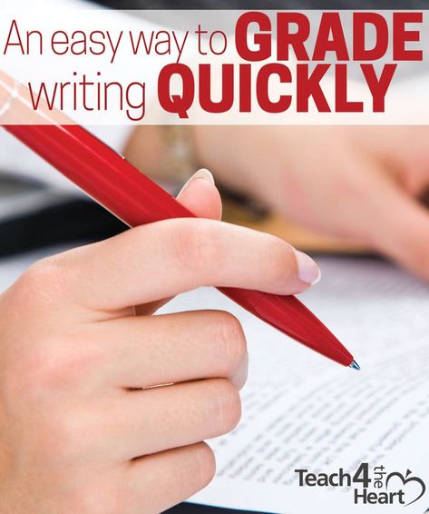 An Easy Way to Grade Writing Quickly | Teach 4 the Heart Comparative Essay, Classroom Assessment, Grading Papers, 5th Grade Writing, 4th Grade Writing, 6th Grade Ela, Ela Teacher, First Year Teachers, Teaching Middle School