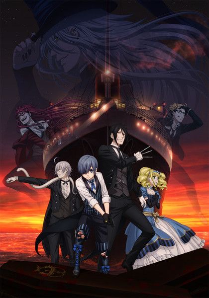 Black Butler: Book of the Atlantic Film's 2nd Promo, Additional Cast Unveiled - News - Anime News Network                                                                                                                                                                                 More Black Butler Movie, Book Of Atlantic, Kaito Ishikawa, Black Butler Undertaker, Book Of Circus, Black Butler 3, Black Butler Ciel, Sebastian Michaelis, Comic Manga