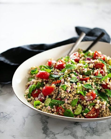 First Course - Temptation For Food Pearl Cous Cous Salad Recipes, Giant Cous Cous Salad, Pearl Cous Cous Salad, Menu Photography, Pearl Couscous, Roasted Fennel, Beef Fillet, Romantic Dinner For Two, Couscous Recipes