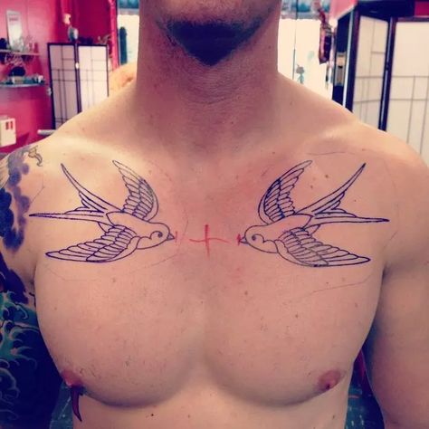 Tattoo Shoulder Sleeve, Small Sparrow Tattoos, Sparrow Tattoos, Nautical Sleeve, Swallow Tattoos, Sparrow Tattoo Design, Tattoo Wings, Animal Tattoos For Men, Tier Tattoo