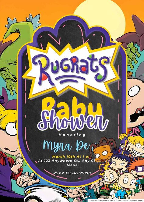 Rugrats Baby Shower Theme, Lego Birthday Invitation, Finding Nemo Birthday, Mini Hot Dogs, Tommy Pickles, Free Printable Baby Shower Invitations, Nemo Birthday, Baby Shower Host, Superman Birthday