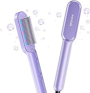 Hair Straightener Brush, Straightener Brush, Straightening Comb, Ceramic Flat Iron, Hair Brush Straightener, Hair Straightening, Straightening Brush, Home Salon, Baby Health