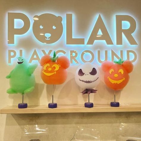 Polar Playground Cotton Candy, Cotton Candy Hanging Display, Casper Pumpkin, Large Cotton Candy Prop, Cotton Candy Character, Polar Playground, Candy Character, Cotton Candy Machine Rental, Jiggly Puff