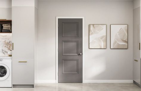 Masonite Residential | Livingston 3 Panel 3 Panel Doors, 3 Panel Door, Hollow Core Doors, Panel Door, Solid Core, Household Organization, Livingston, Panel Doors, Home Interior Design