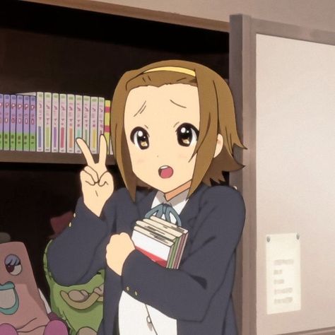 Ritsu K-on, Ritsu Tainaka Icon, Friends Moodboard, K-on Ritsu, K-on Icons, Ritsu Tainaka, Neon Evangelion, Kyoto Animation, K On